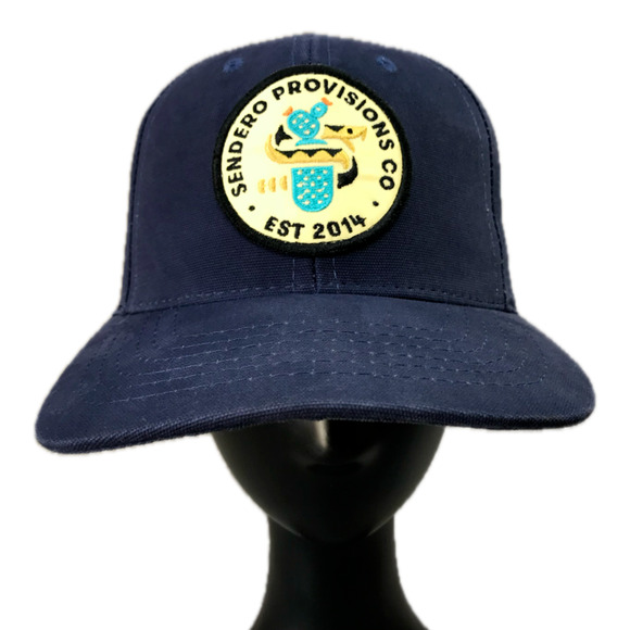Sendero Provisions Hat Cap Snapback Cactus Snake Embroidered Logo Midnight Blue - Picture 1 of 13